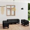 Day and Night - Day and Night Garden Furniture Set 7 Pieces and Cushions Solid Pine Wood