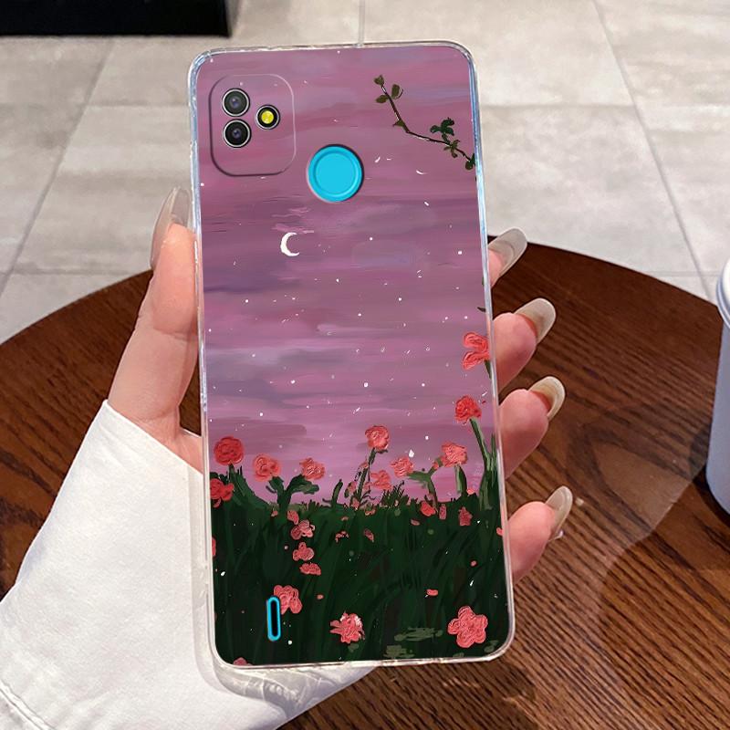 For Tecno Pop 5 Pop 4 Air Pop4 LTE Phone Case BD2 BD3 BD1 BD4 BD4a Shell Case Cute Cat Clear Silicone Soft TPU Jelly Back Cover