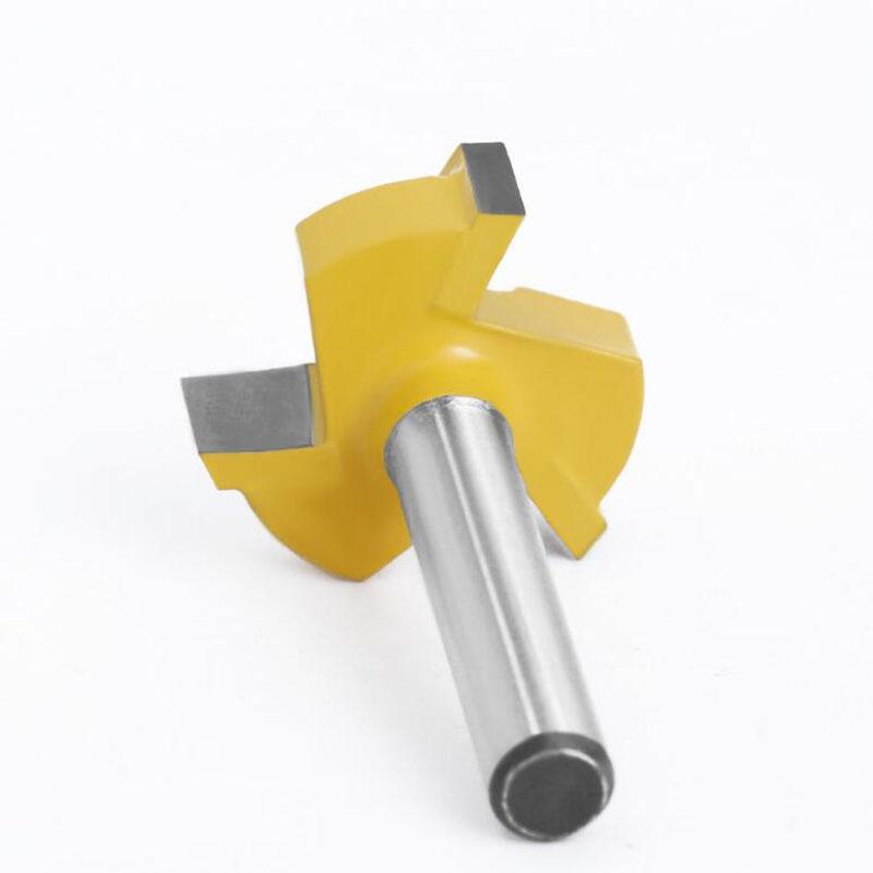 Rak kant spårfräs Fräs T-spår överfräs 6mm 1/4 skaft 8mm träplatta tillplattning överfräsbit volframfräsbit