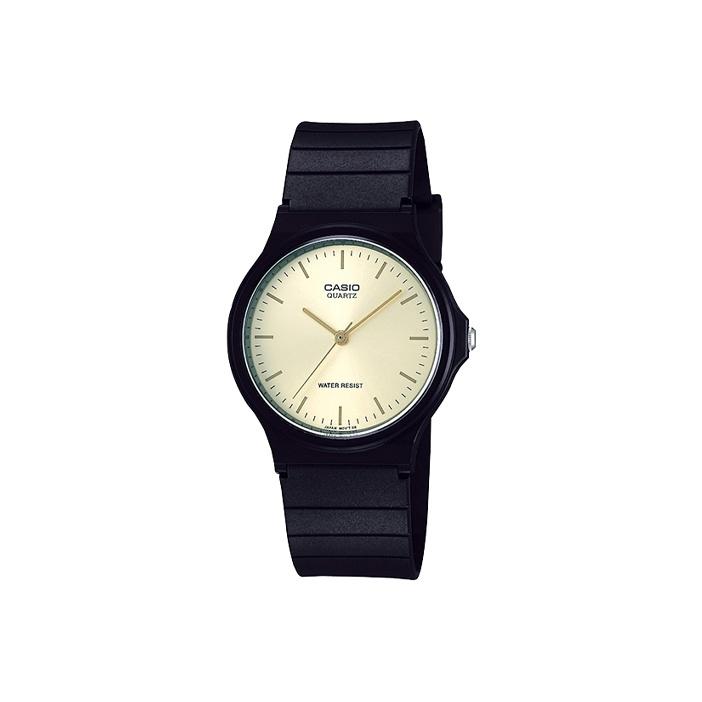 CASIO Men Gold Watch MQ-24-9E MQ-24-9E Gold Dial and Black Band