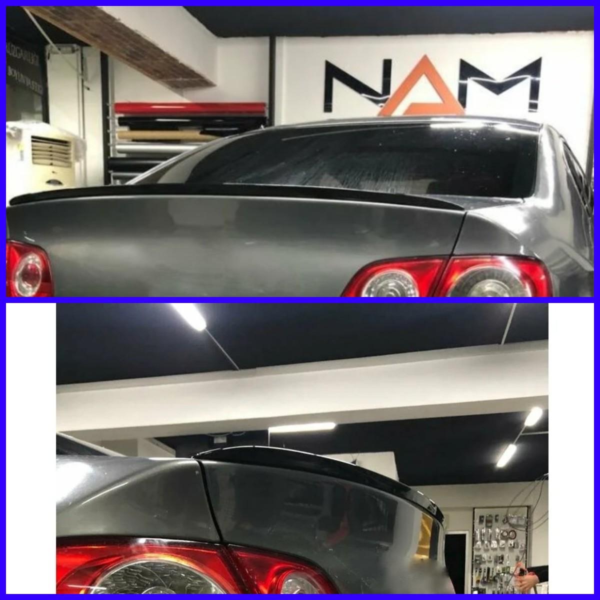 

Для Volkswagen Passat B6 2005-2011 черный мягкий задний спойлер на крышу багажника заднее крыло отделка губ спойлер ABS глянцевый черный 5D Стайлинг чёрный