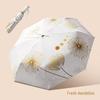 NANQIAO Dandelion Black Glue Folding Umbrella