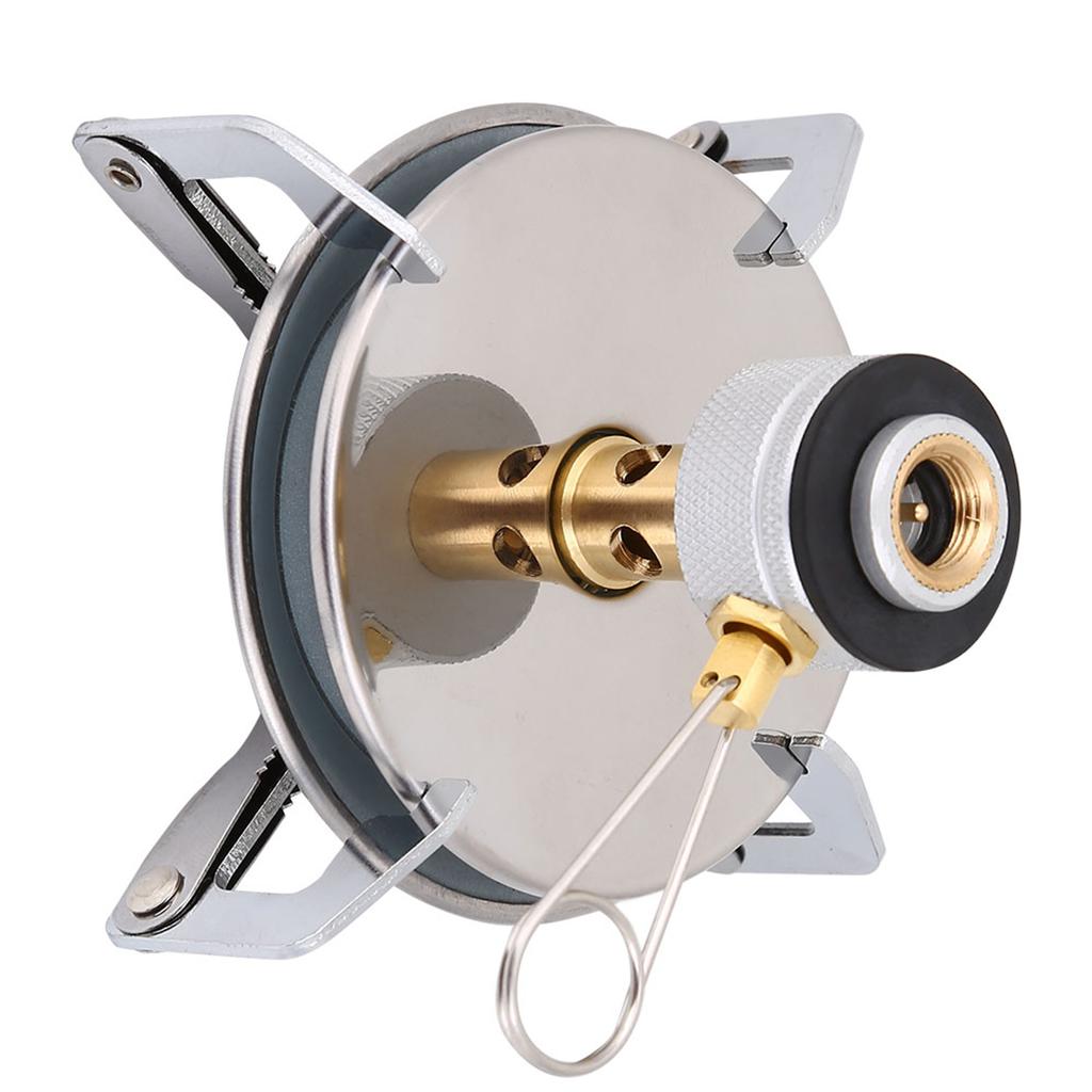 Outdoor Titanium Alloy Portable Camping Mini Picnic Round Stove Burner