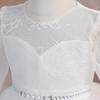 Children's Long Sleeve Lace Princess Dress – Formal Flower Girl Wedding and Party Performance Outfit