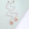 Teamer 12pcs/lot Zodiac Signs Charms Jewelry Making Stainless Steel Gold Color 12 Constellation Taurus Pendants Birthday Gifts