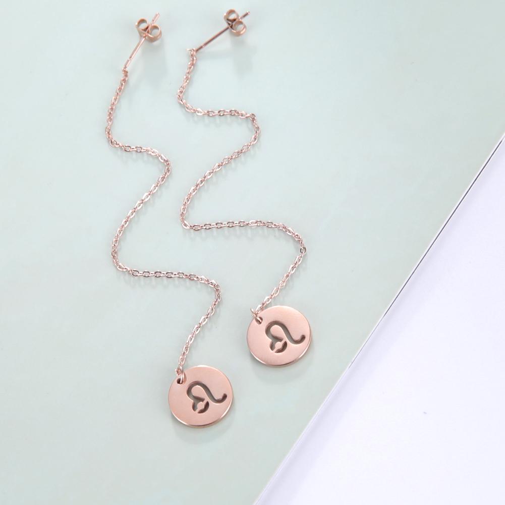 Teamer 12pcs/lot Zodiac Signs Charms Jewelry Making Stainless Steel Gold Color 12 Constellation Taurus Pendants Birthday Gifts