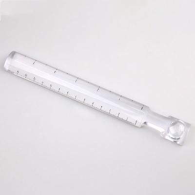 Multifunctional Ruler Magnifying Glass with Scale Centimeter Measuring Painting Engraving Origami Model Magnifying Glass