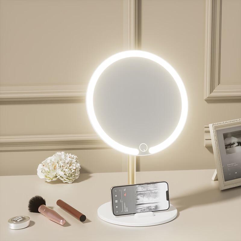 Smart LED Makeup Mirror with Phone Holder CN Plug (adapter Included)