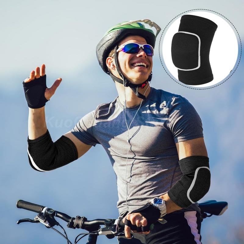 1Pair Sports Elbow Pads for Men Women Kids Elbow Protector Arm Braces for Dance Yoga Volleyball Football Running Cycling Tennis