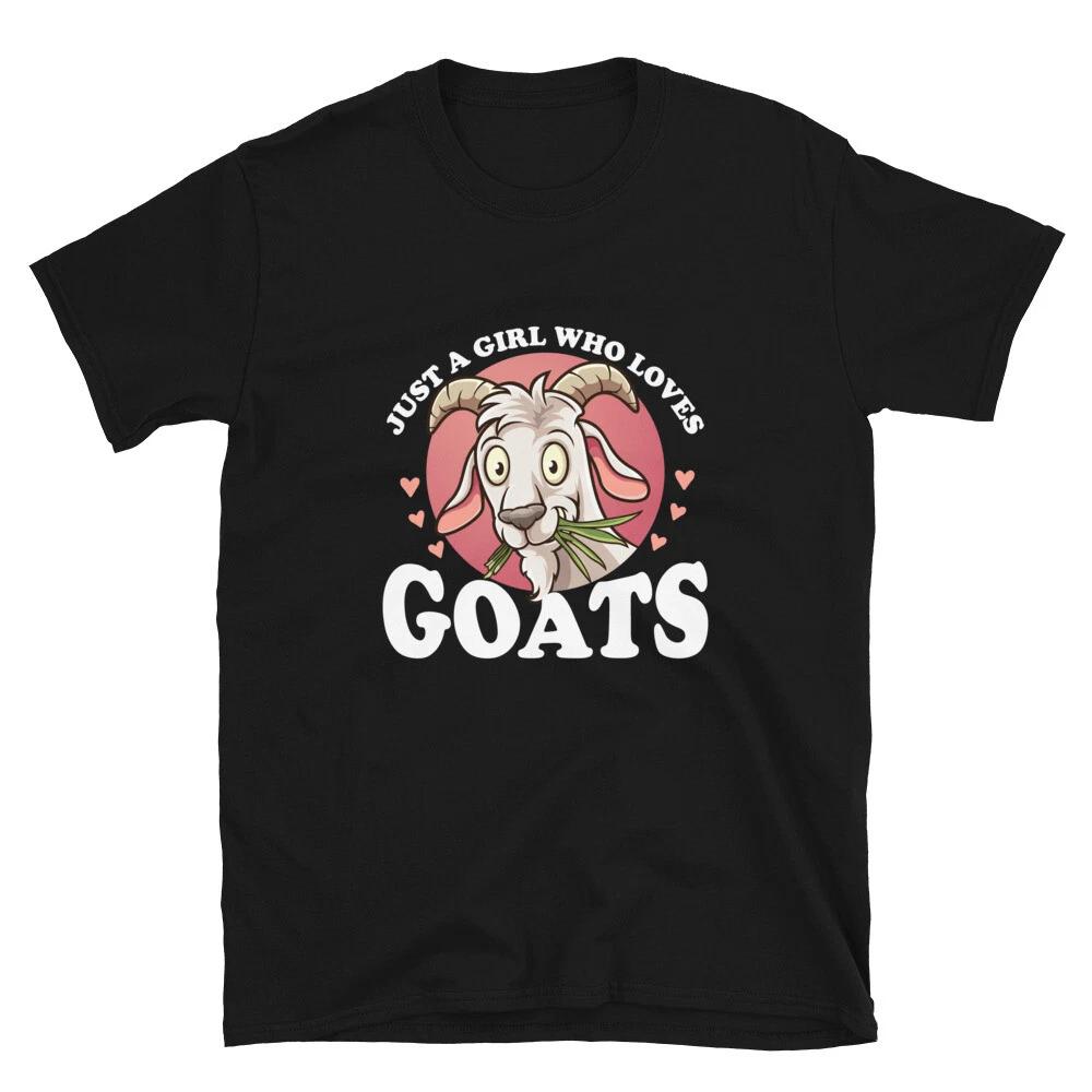 Fun Goat Girl Funny Goat Animal T-Shirt L