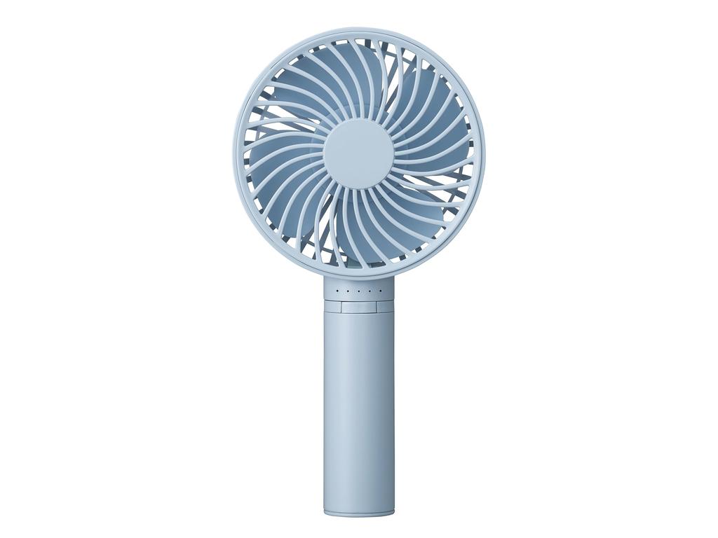 Kozumi Portable Handheld USB 5 Speed Sky Fan, Rechargeable, Settings, Handheld, Tabletop, Blue, KPF-0951/A