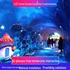Immersive 3D LED Time Tunnel Holographic Wall Display