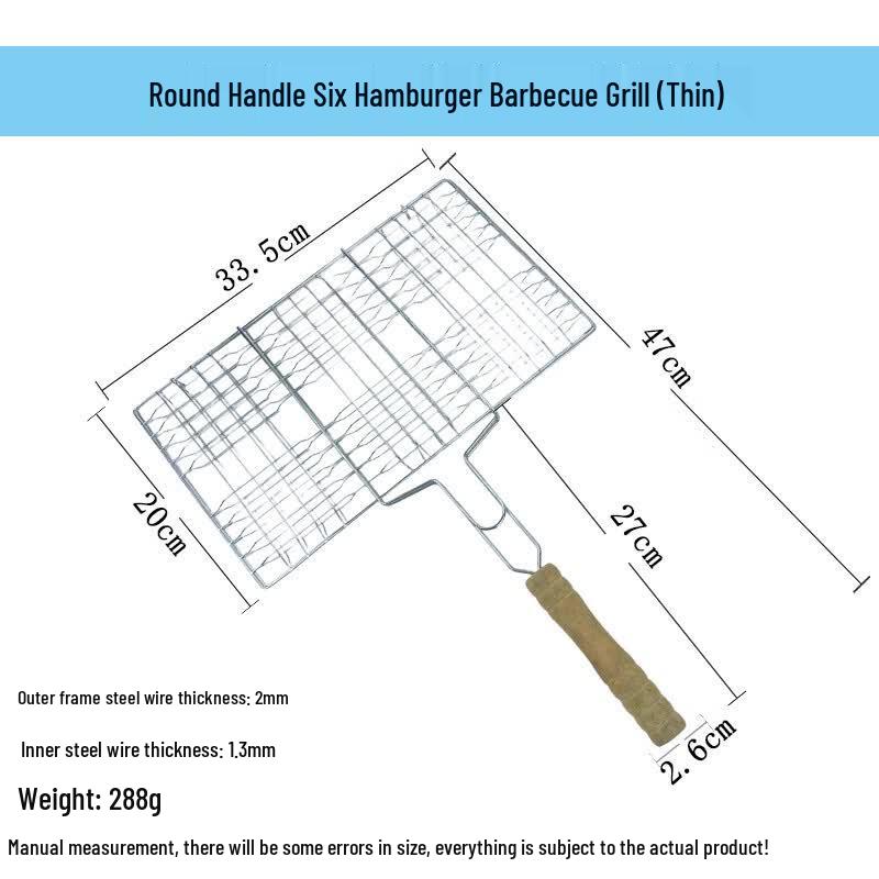 Heavy-Duty BBQ Grill Baskets & Clips