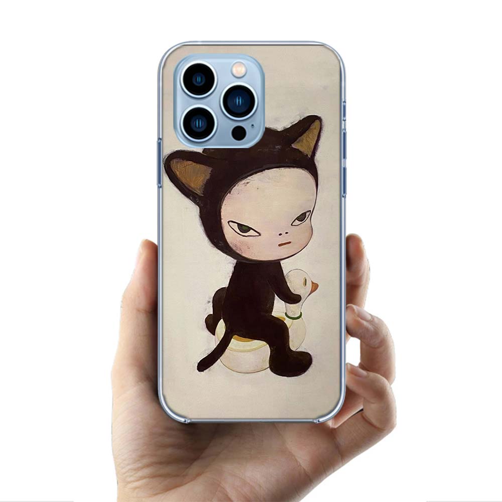 Cute Nara Yoshitomo Art Cases Phone Case For Iphone 17E 16E 17 Air 16 Pro Max 15 Pro 14 Plus 11 13 12 Mini Cover Cases Compatibl