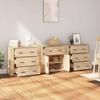 Buffet - Maison Exclusive 3-piece - Sonoma Oak - Engineered Wood - Large Storage