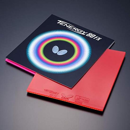 Guma Butterfly na stolní tenis Tenergy 80FX 05940 červená Extra silná