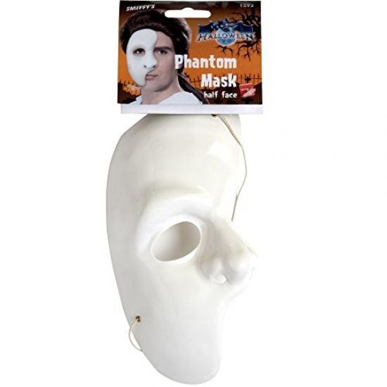 Smiffys - masque demi-visage de fantome blanc smiffyu0027s 1593
