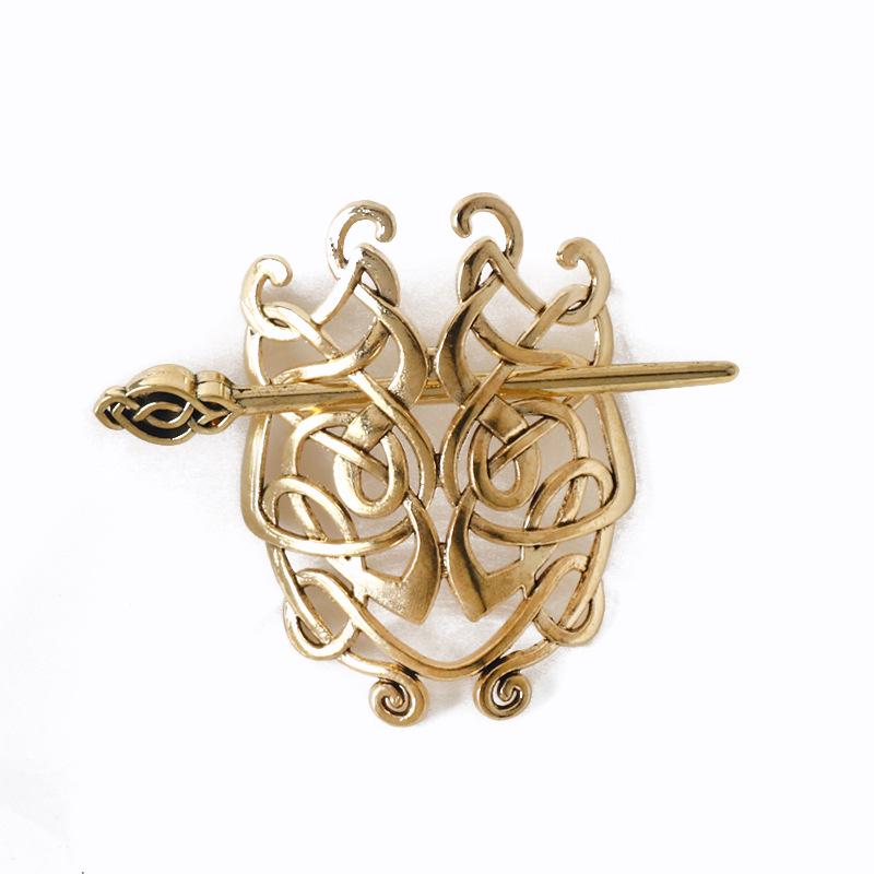 European & American Retro Celtic Knot Hairpin - Metal Crown Updo Clip