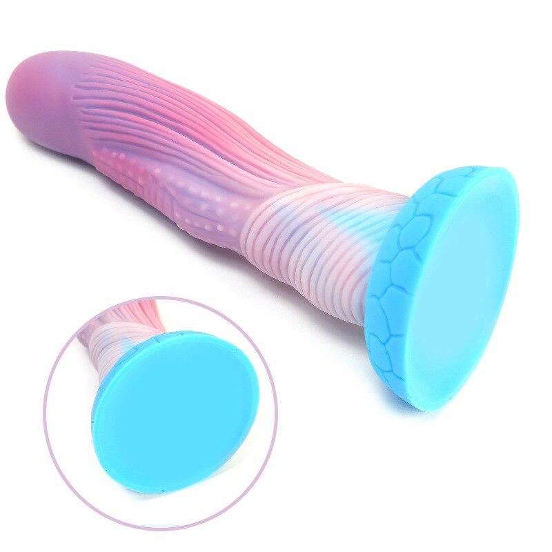 Silicone Anal Plug Soft Dildo Anal Dilator Female Masturbator Adult Sex Toy Big Dick Realistic Penis Strap On Cock