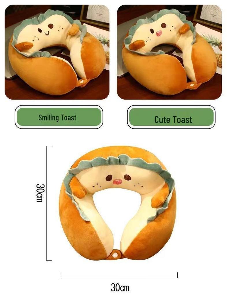 Customized Cartoon U-Shape Neck Pillow with Logo - Perfect for Cervical Support, Travel Comfort, and Company Gifts