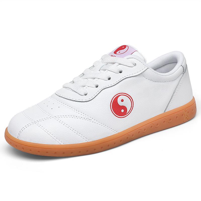 Unisex Cow Leather Genuine Leather Wushu Tai Chi Shoes - Oxford Sole Flexible Rubber Sole Kung Fu Training Shoes