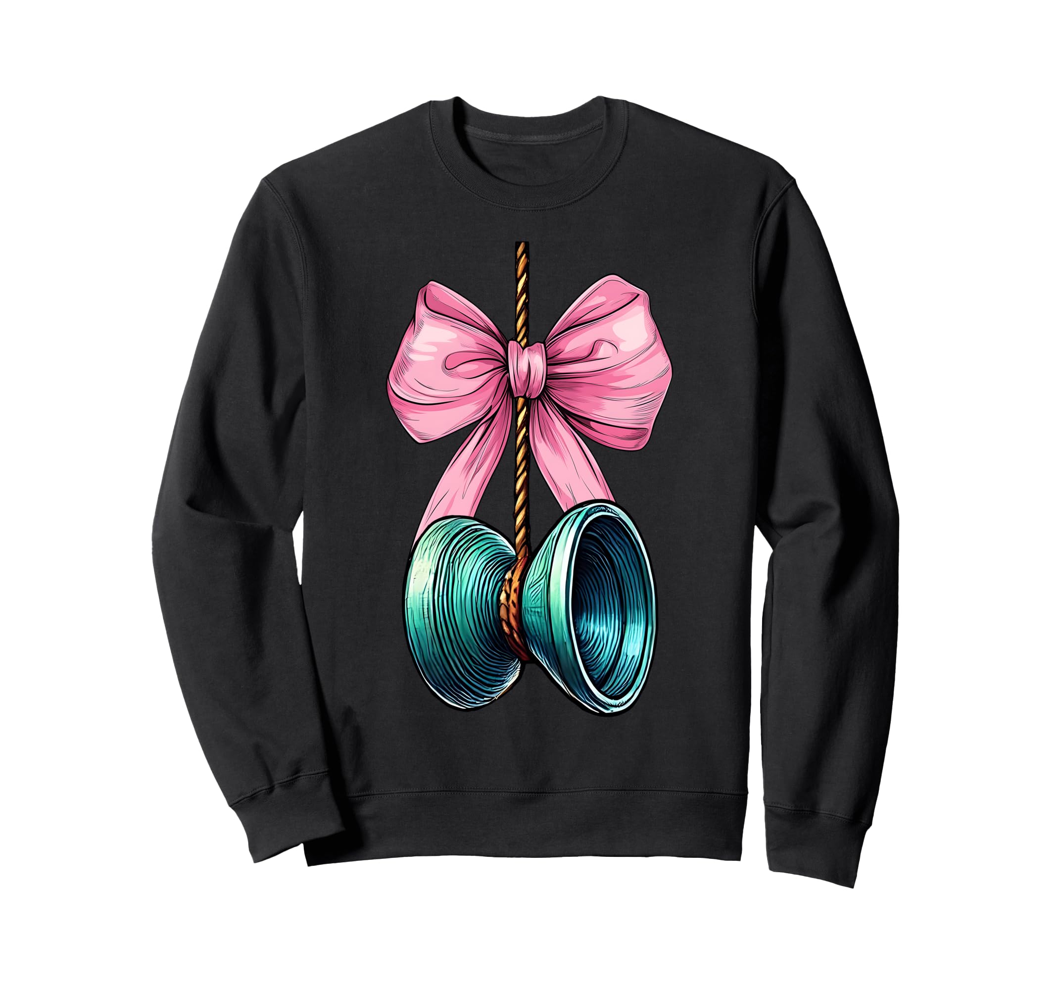 

Coquette Bow Toy for Day Pink Mommy Sweatshirt Yo-Yo Girls, Mother s чёрный