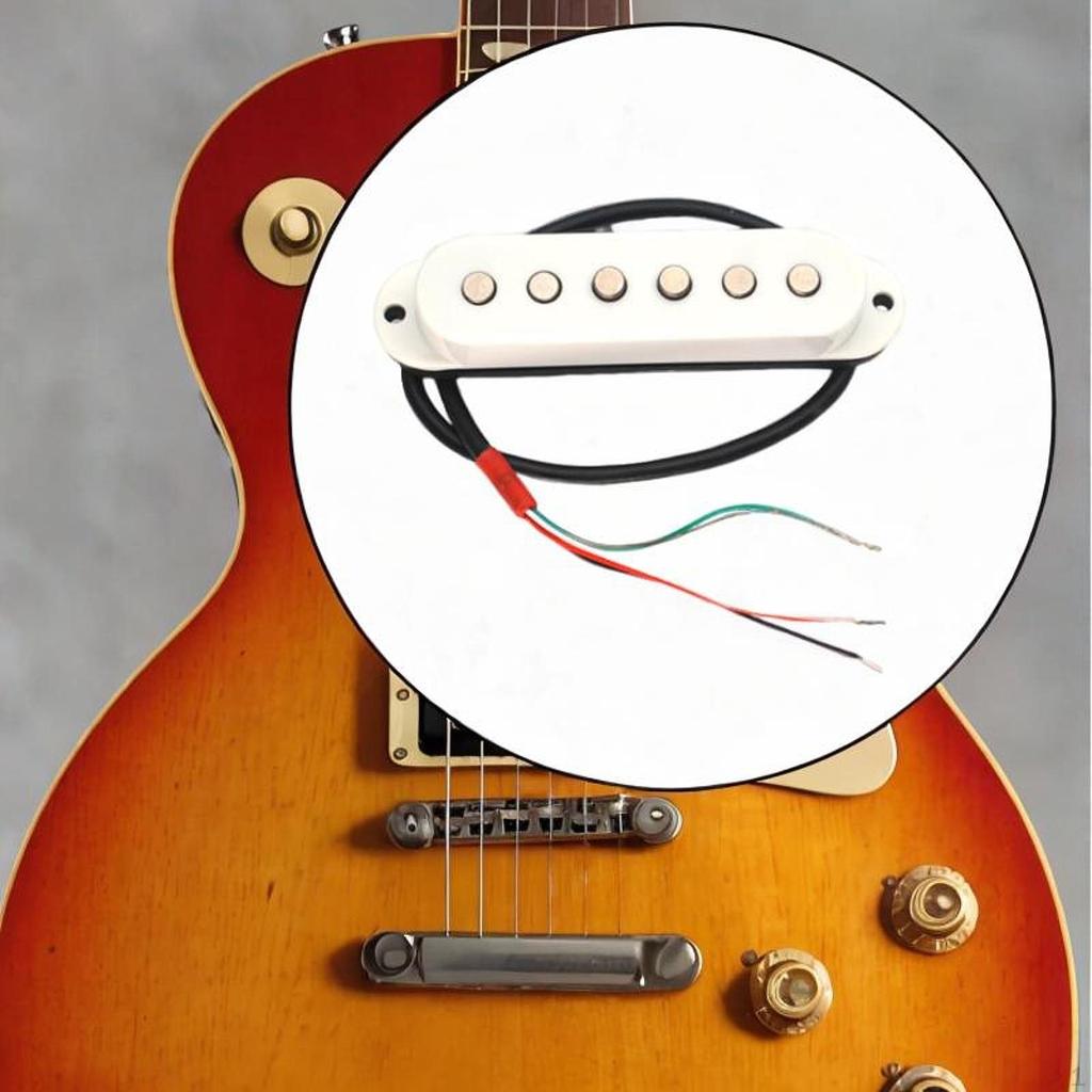 Alnico 5 Humbucker Electric Guitar Pickups Single Coil Prewired Noiseless Pickup Set for DIY