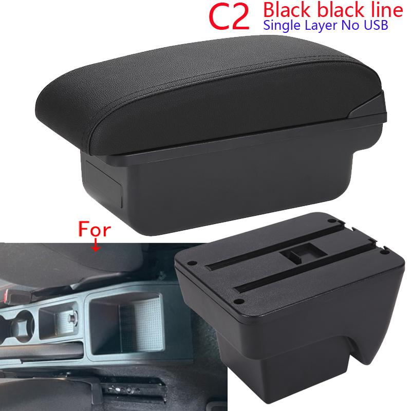 For Seat Ibiza Armrest Box For Seat Ibiza 6j MK4 IV 6L Car Armrest 2018-2025 Storage Box Retrofit Parts Interior Car Accessories