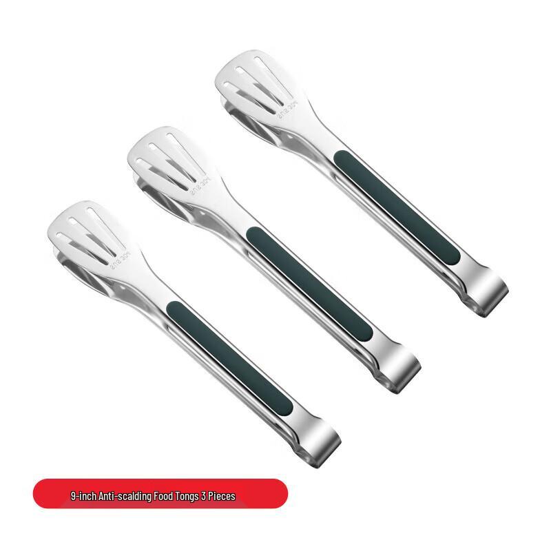304 Stainless Steel Anti-Scald Food Tongs Set