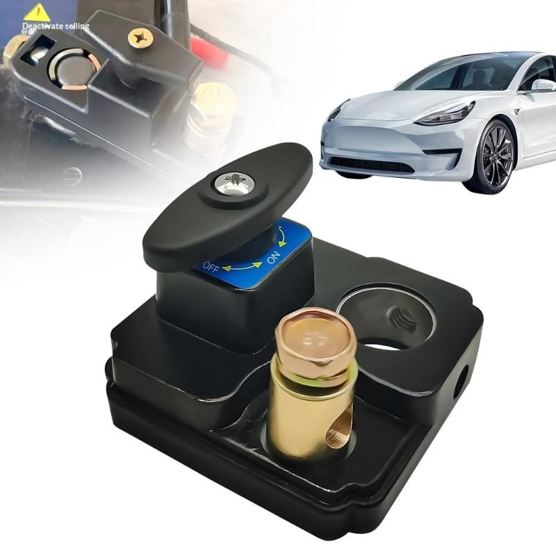 

12V/24V Car Battery Disconnect Switch Quick Cut-Off Disconnect Isolator Power Cutoff Switch Battery Terminal Switch Protector чорний