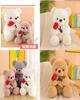 Cute Cartoon Rose Teddy Bear Plush Toy Doll Pillow Wholesale Factory Supplier