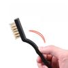 5pcs Set Small Wire Brushes Cleaning Brushes for Mechanical Part Derusting Remove Paint Accessories Stainless Steel Wire Brushes