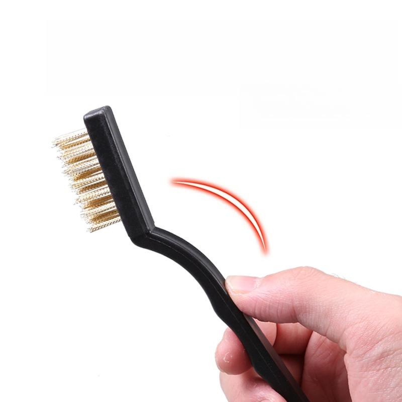 5pcs Set Small Wire Brushes Cleaning Brushes for Mechanical Part Derusting Remove Paint Accessories Stainless Steel Wire Brushes