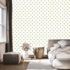Heart Wallpaper White, Beige, Cream and Yellow 50x1000