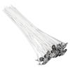 50pcs Candle Wick Pre Waxed 20cm Low Smoke Metal Sustainer Tab for DIY Candle Making