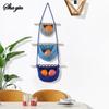 1PC Three-Layer Fruit Hanging Basket, Detachable Wall-Mounted Fruit Net Bag, Simple Woven Bag Vegetable And Fruit Basket
