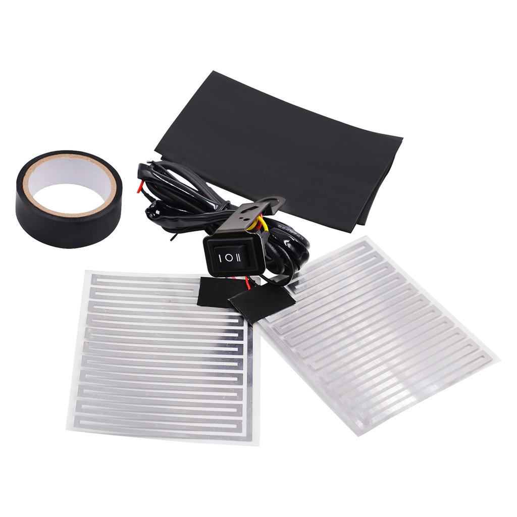 12V Universal Motorcycle Handlebar Heated Pad Warm Heated Grip Kit Pads Motorbike Winter Heated Grip Pads