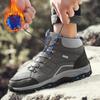 Men Winter Plush Ankle Boots Women Waterproof Plush Snow Boot Men Hiking Shoes Outdoor Sneakers Couple Climbing Trekking Boots