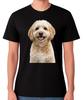 Cute Labradoodle Dog Portrait Illustration T-Shirt Curly Pet Lover Unisex Tee