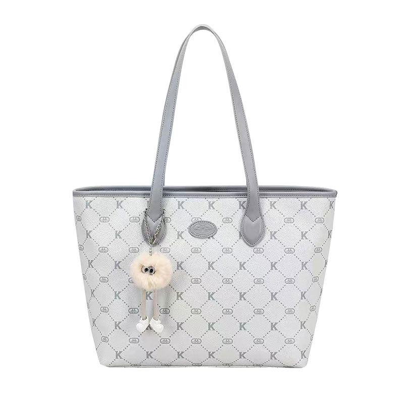 Bolsa Tote Grande Capacidade Feminina Verão Sacola de Compras Nova Bolsa de Mão Nicho para Ir ao Trabalho Senso de Alto Padrão Bolsa de Ombro
