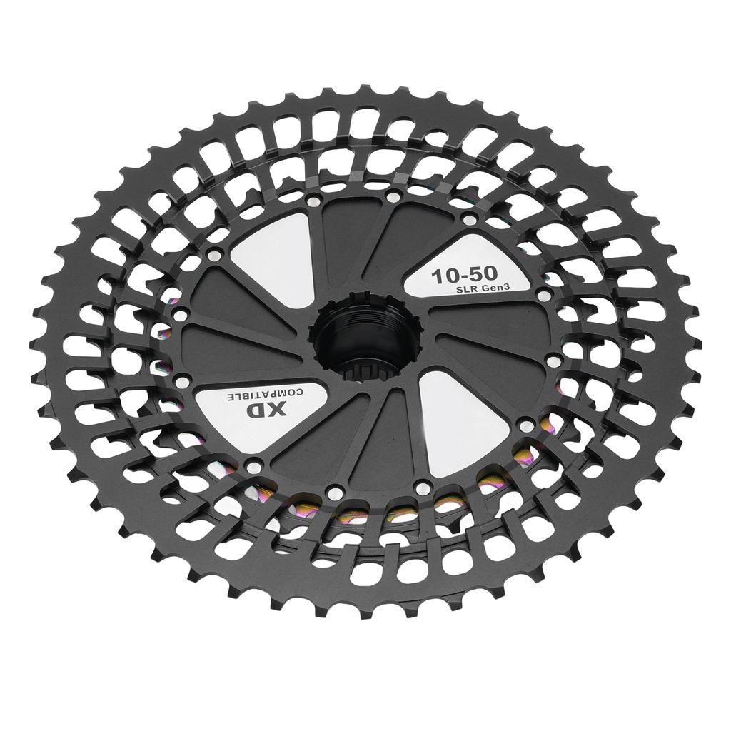 Bike Cassette   Light 10 to 50T 12 Speed CNC Hollow   Cassette Flywheel Replacement for XD Freehub