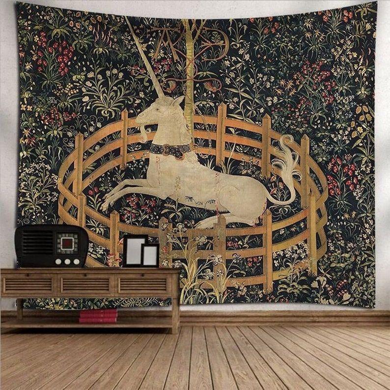 Tapestry unicorn unicorn in captivity 75x100
