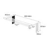Yamazaki Jitsugyo Magnetic Telescopic Washing Machine Bath Towel Hanger White Approx. W39XD32XH18cm Tower Towel Rack Shelf 4873