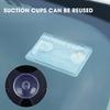 1-10pcs Car Windshield Parking ID Transparent Protective Card Holder Auto Cards Holders Tickets Suction Cup Clip Fastener Clips