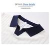2026 Men's V-Neck Italian Color Block Short Sleeve Polo – Breathable, Trendy, Elastic Jacquard Texture for Summer