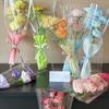 50PCS Set Transparent Gifts Packaging Semi Transparent Rose Bag Multi Stem Set Bag  Fresh Flowers
