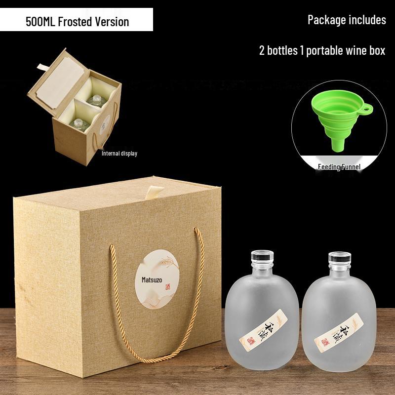 Transparent Glass Wine and Baijiu Infusion Bottle with Sealed Cap for Home Use