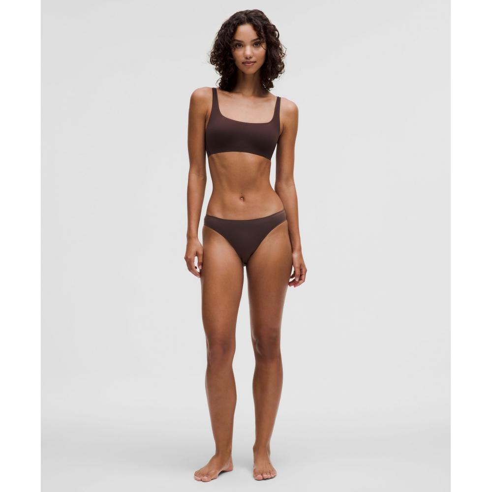 Lululemon Wundermost Ultra Soft Nulu Mid Rise Bikini Underwear  3 Pack Black Riverstone Espresso