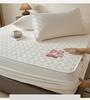 Luxury Antibacterial All-Cotton Fitted Sheet & Mattress Protector - Thickened, Non-Slip Design