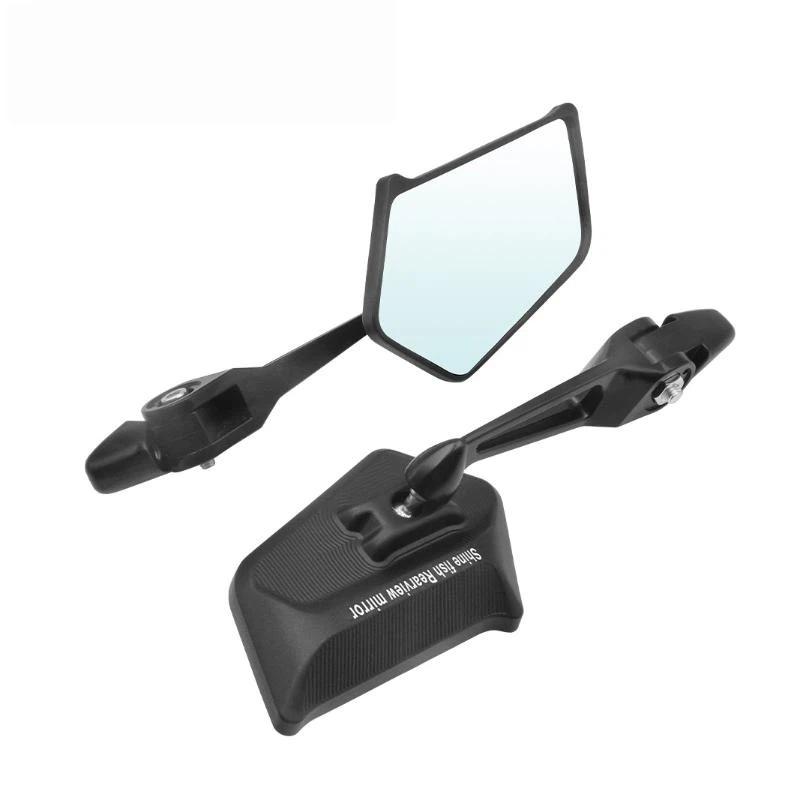 Motorcycle Rearview Mirror High Definition Anti Glare Wide Angle Adjustable Rear View Mirror for Street Sports Motorbike
